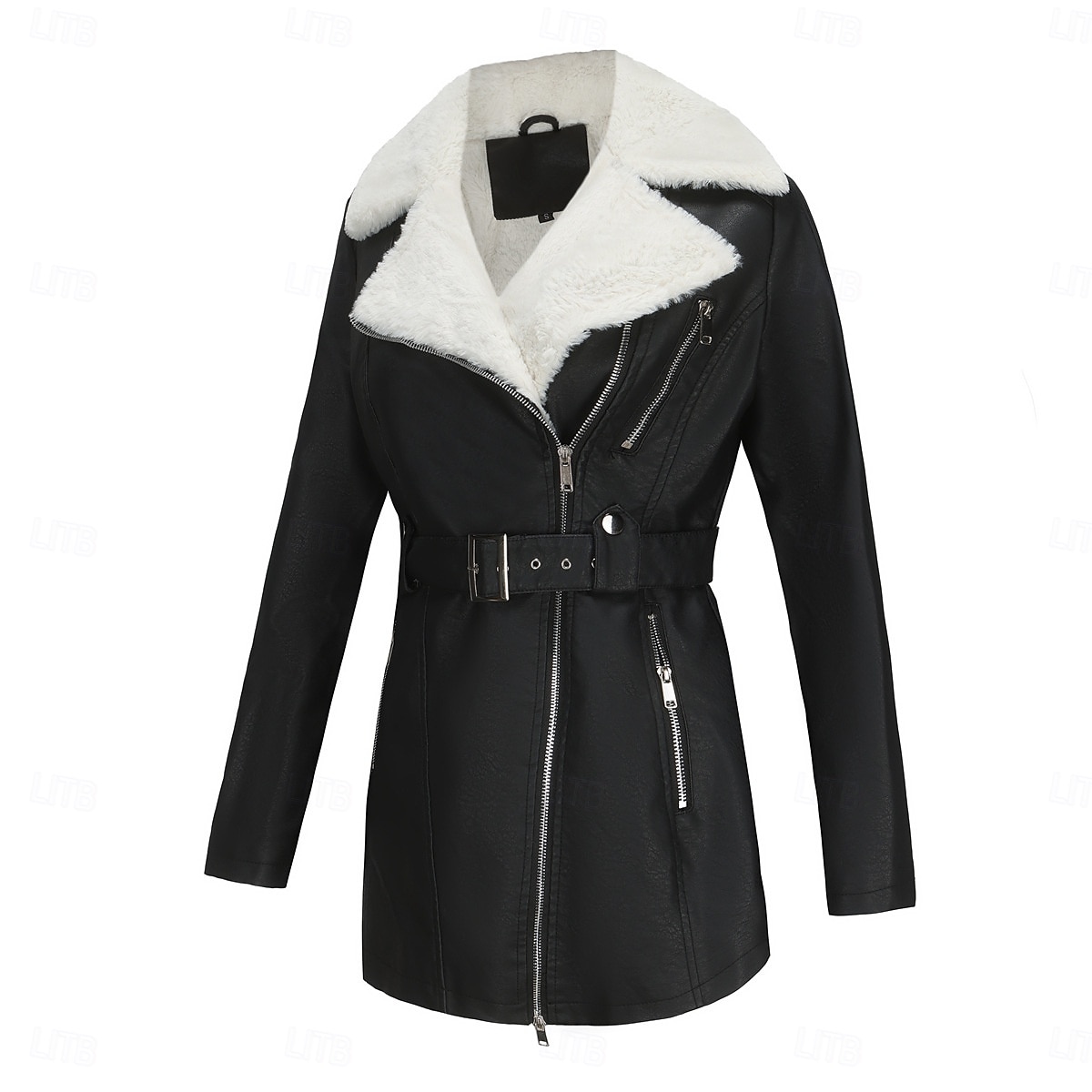 Femmes Veste en Polaire Confortable Fermeture intégrale Mode street style Uni Extérieur Décontracté Quotidien Régulier Col Rabattu Coupe régulière manche longue Vêtements d'extérieur Noir Bleu Chameau de 2025 ? $51.99 –P8
