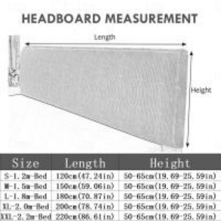 Soft Elastic Bedhead Cover – Washable & Decorative Headboard Protector for Bedroom 2025 - $53.99 –P1