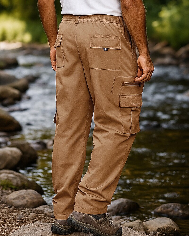 Herren Cargohosen Wanderhosen Außen Normale Passform Wasserdicht Winddicht Unterteile Tasche Schwarz Armeegrün Camping / Wandern Laufen S M L XL XXL 2025 - $18.49 –P2