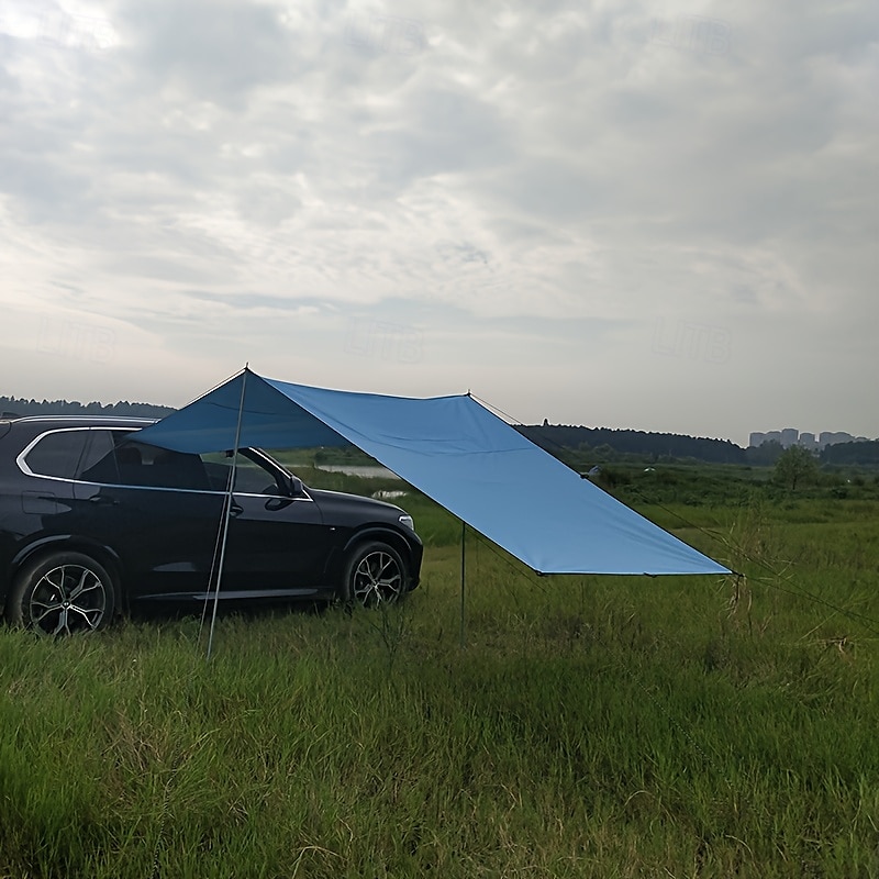 um conjunto de tendas de acampamento ao ar livre com guarda-sóis laterais adequados para SUVs disponíveis em quatro cores com função de proteção UV, perfeitos como presentes de Natal de 2025 por $85.99 –P7