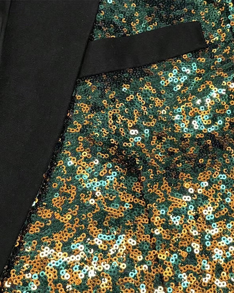 Homens Blazer O negócio Coquetel Festa de Casamento Moda Casual Primavera Outono Poliéster Gradiente Bolsos Botões Confortável Não Trespassado Jaqueta esporte Prata Azul Verde Escuro Roxo de 2025 por $67.99 –P4