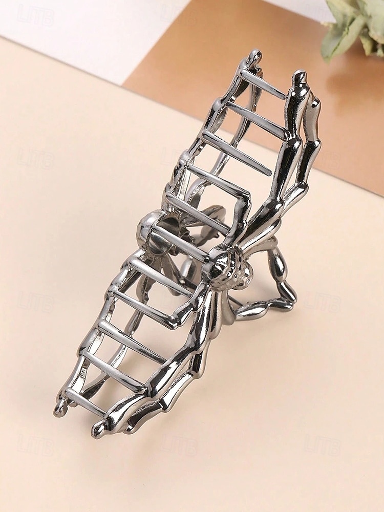 Women’s Halloween Spider Hair Claw Clip – Alloy Gothic Hair Accessory with Creepy Spider Design for Costume Parties, Cosplay and Festive Occasions 2025 - $7.99 –P8