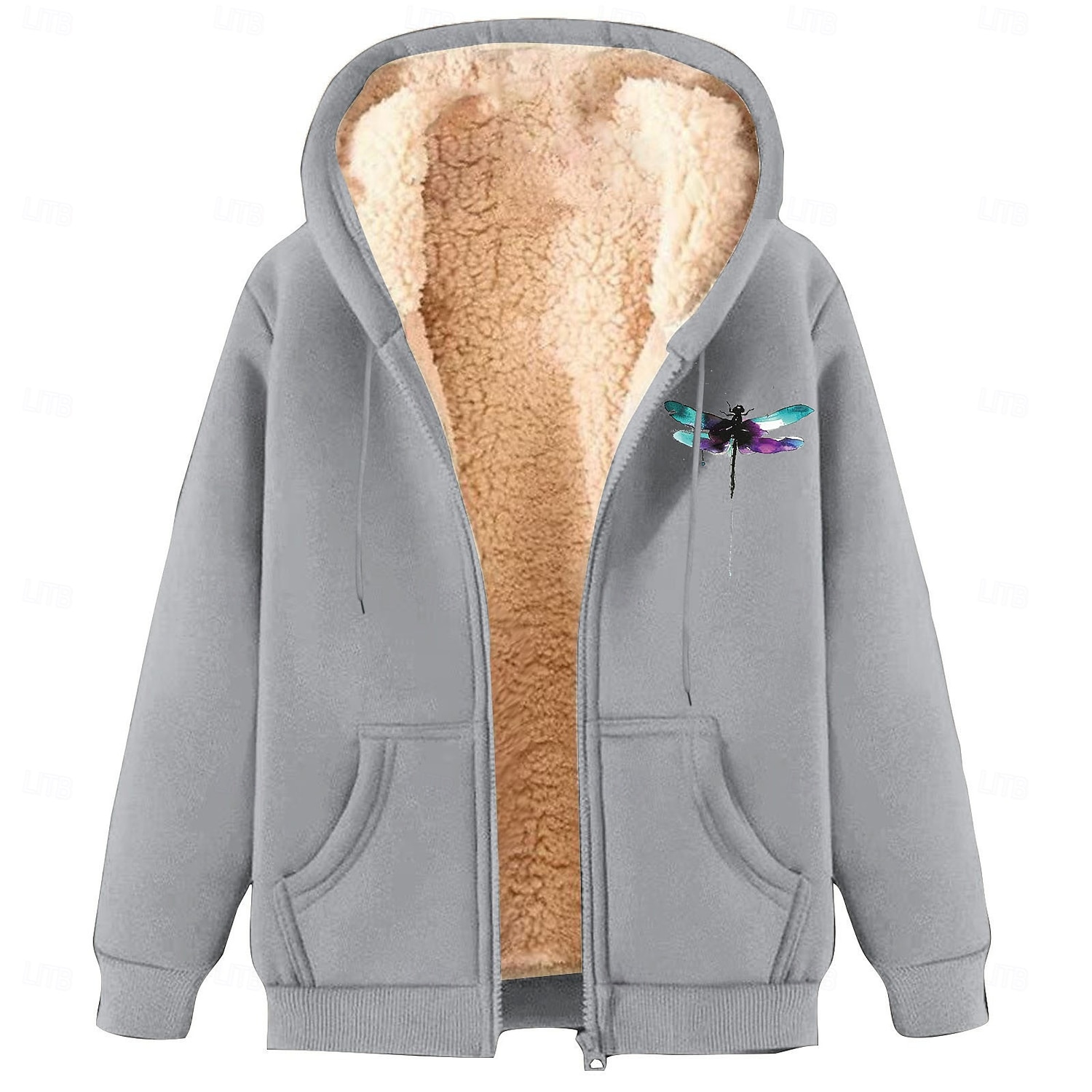 Herr Huvtröja med dragkedja Fleece-jacka Huvtröja i fleece Aprikos Svart Vin Rubinrött Blå Huva Slät Grafiska tryck Dragkedja Ficka Sport & Utomhus Ledigt Dagligen Polyester Streetwear Ledigt Höst 2026 - $24.99 –P6