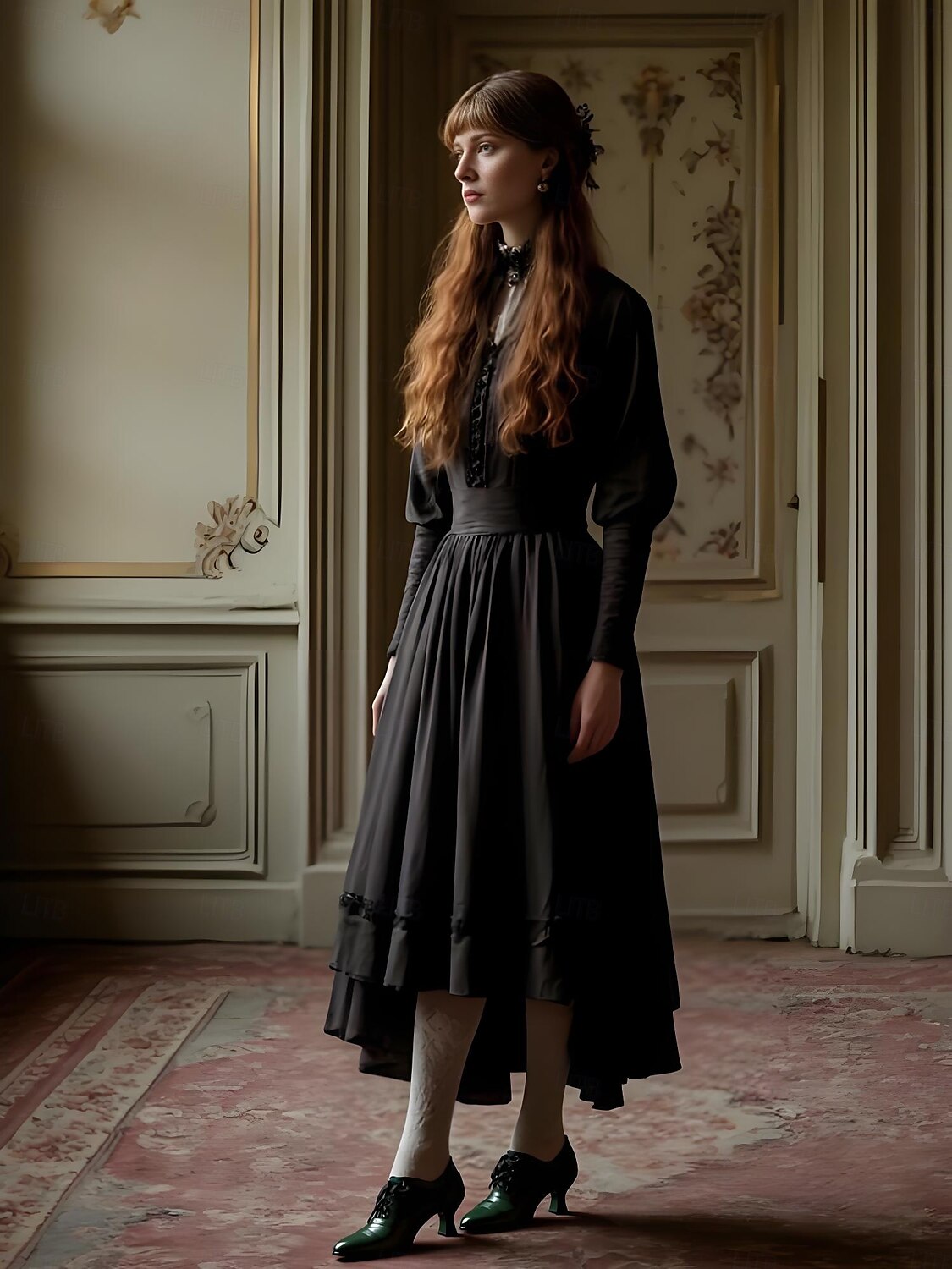 Scarpe col tacco oxford verdi da donna in stile edoardiano – scarpe eleganti vittoriane con tacco medio, stringate e dettagli brogue, degli anni 1900-1910, perfette per tea party, cosplay ed eventi storici. del 2025 a $54.99 –P1