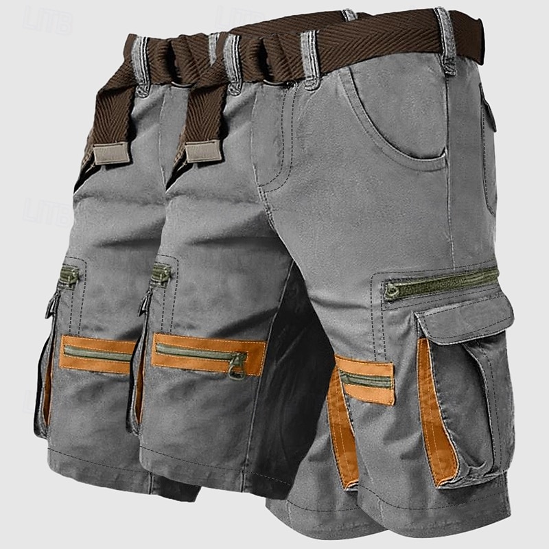 Per uomo Pantaloncini cargo Shorts Shorts da Spiaggia Pantaloncini casual Multi-tasche Gamba Dritta Tasca falsa Semplice Comodità Lunghezza al ginocchio All'aperto Casuale Quotidiano Vacanza Moda del 2025 a $39.99 –P9