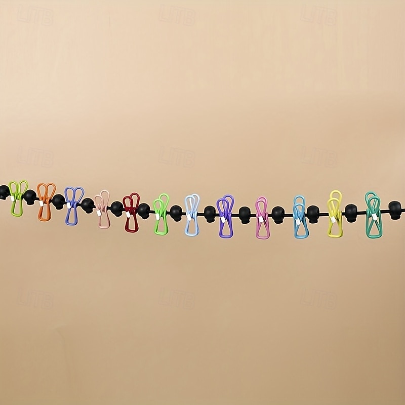 дорожная выдвижная портативная бельевая веревка с 12 прищепками подходит для стирки и сушки белья в помещении принадлежности для кемпинга на открытом воздухе бельевые веревки 2026 - $16.99 –P6