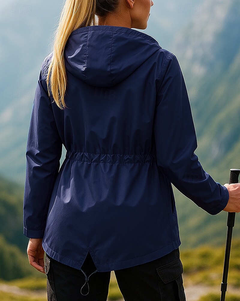 Women's Windbreaker Softshell Jacket Hiking Jacket Outdoor Waterproof Windproof Hiking Outfits Hiking Clothes Spring Autumn / Fall Top Camping / Hiking / Caving Running Black Yellow Pink 2025 - $34.99 –P2