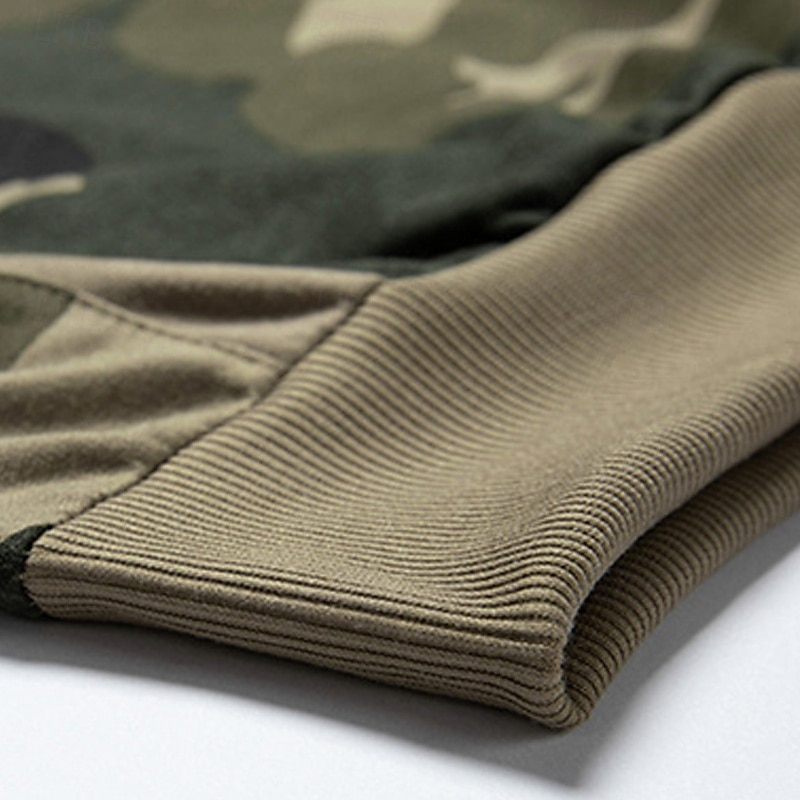 Herre Hattetrøje Joggedress sweatsuit Militærgrønn Kakifarget Med hette Kamuflasje Farge 2 deler Sport & Utendørs Daglig Ferie Polyester Gatemote Grunnleggende Fritid Vår Høst Klær Gensere Gensere 2025 - $46.99 –P9