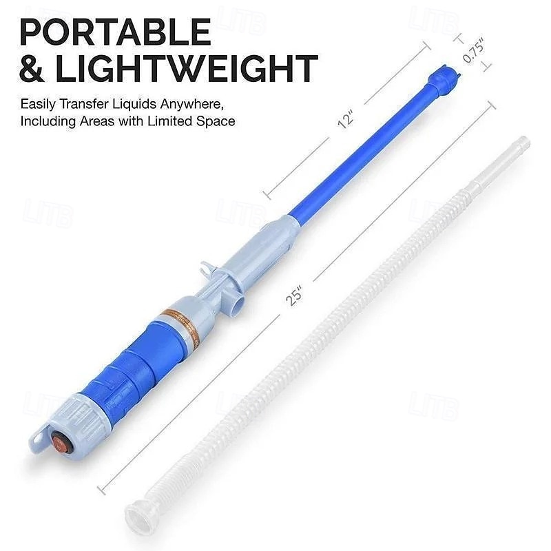 nagy teljesítményű átviteli tömlő hordozható elektromos szivattyú olaj-víz akvárium üzemanyag-szifonhoz automatikus folyadékkivonó praktikus elemes folyadékátadó eszköz 2026 - $15.99 –P6