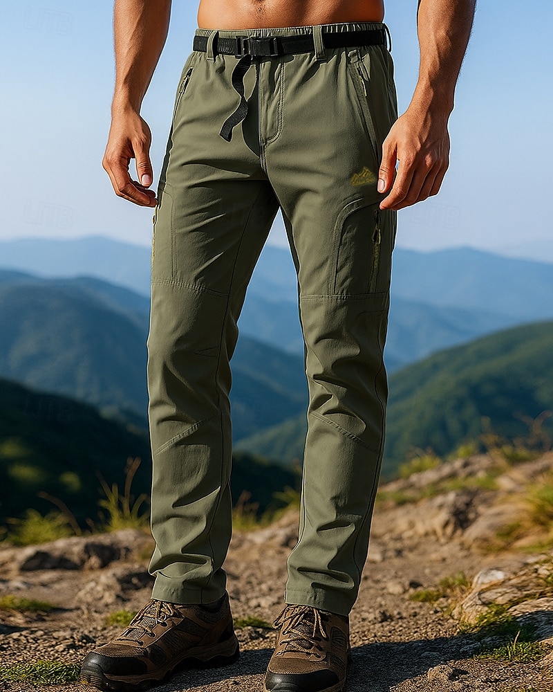 Pánské Dağcı Pantolonu turistické kalhoty Turistické kalhoty do deště Venkovní Běžný Voděodolný Větruvzdorné Lehká váha Spodní část oděvu Kapsy Černá Armádní zelená Outdoor a turistika Běh S M L XL 2025 - $23.99 –P4