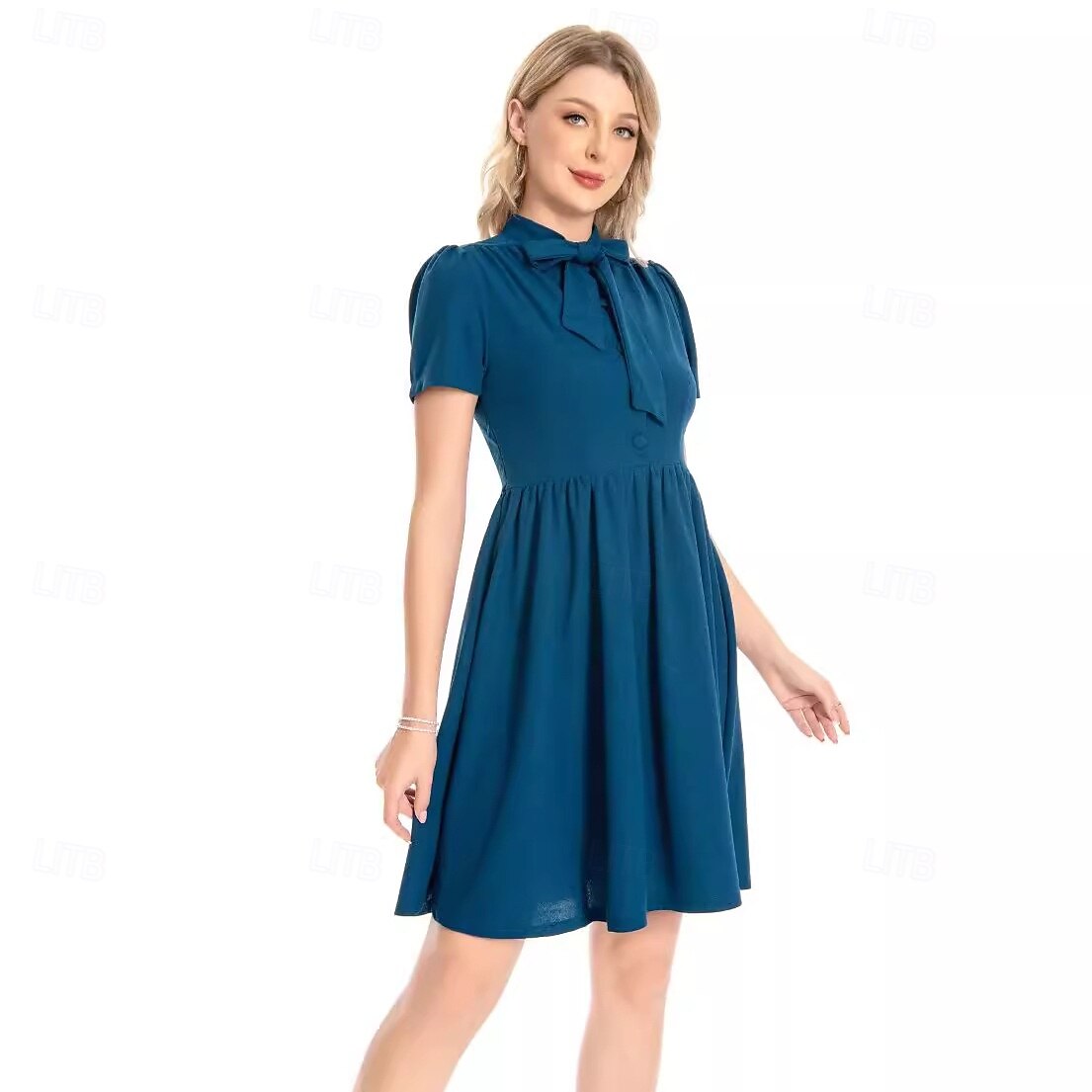Retro 50. léta Rockabilly Polední Šaty na šaty Flare šaty Maškarní kostým Dámské Dovolená Ležérní Dospělé Šaty Jaro léto 2025 - $34.99 –P5