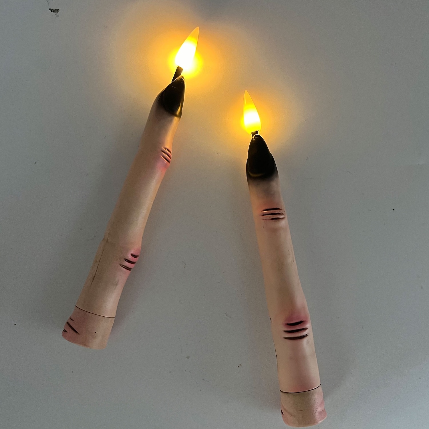 10/12 قطعة محاكاة رعب الهالوين، ضوء شموع إلكتروني LED بإصبع، إضاءة داخلية للمطاعم وغرف النوم وحفلات الهالوين، جو غريب ومرعب، ضوء زخرفي، عصا سحرية للتحكم عن بعد 2026 - $25.99 –P6
