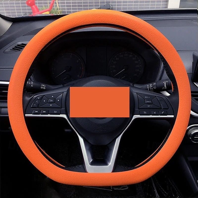 Funda de silicona para volante de coche, moderna, antideslizante, suave, ajustada, universal, para todas las estaciones, cómoda, resistente al desgaste, funda flexible para el mango. 2025 - $9.99 –P17