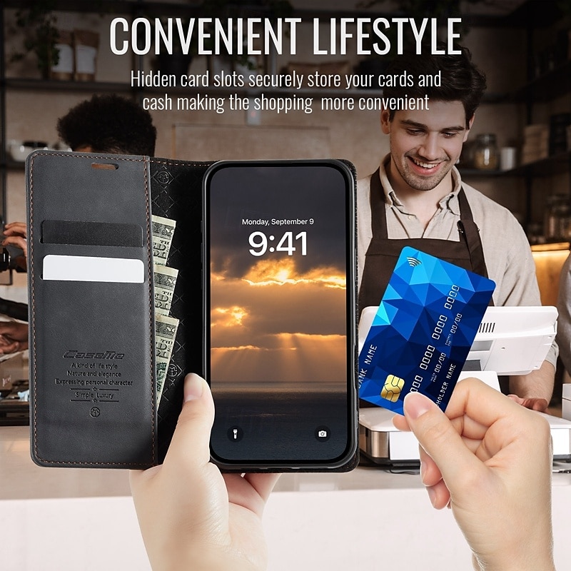 Phone Case For iPhone 16 Pro Max Plus iPhone 15 14 Pro Max Plus iPhone 13 12 Pro Max Mini Wallet Case with Stand Holder Magnetic Card Slot Retro TPU PU Leather 2025 - $17.99 –P5