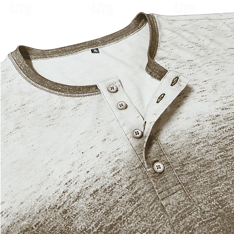 Per uomo Maglietta Maglia Henley Top Henley Manica Lunga Sfumatura Vintage Retrò Cuciture a contrasto Henley All'aperto Casual Casuale Primavera Autunno Inverno Grigio Borgogna Blu Maglietta Henley del 2026 a $22.99 –P9