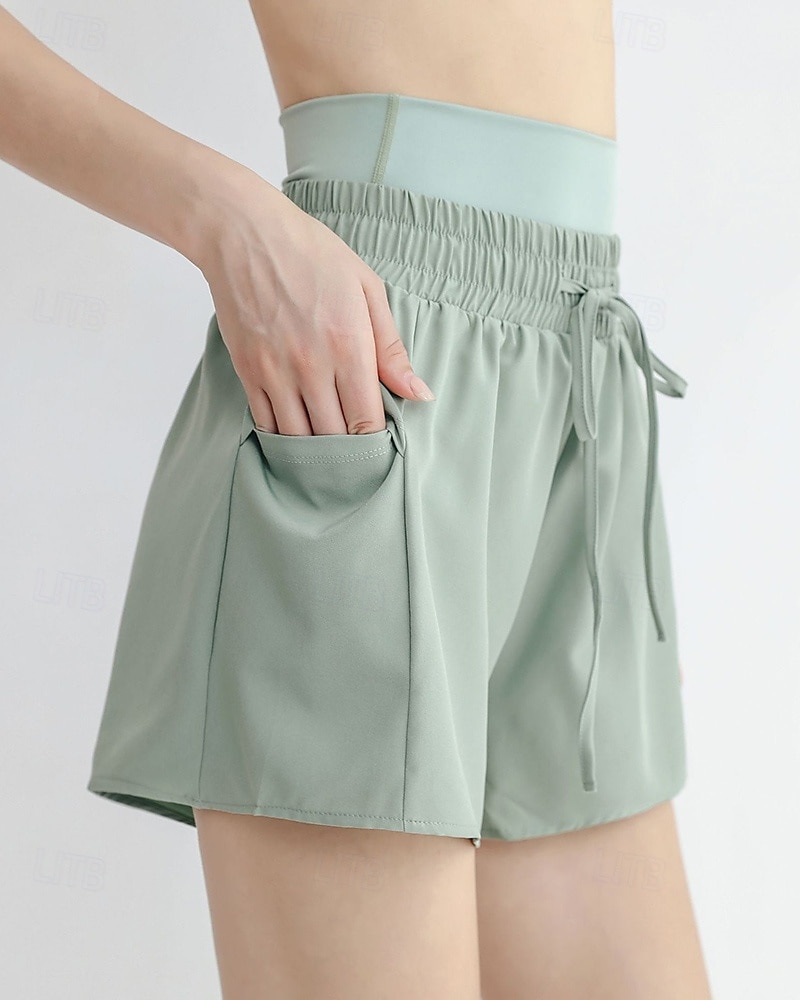 Per donna Pantaloncini da corsa con collant Shorts da allenamento 2 in 1 Coulisse Vita Alta Pantaloni Athleisure Palestra Allenamento Elastico Traspirante Allenamento in Palestra All'aperto Corsa del 2025 a $17.99 –P4