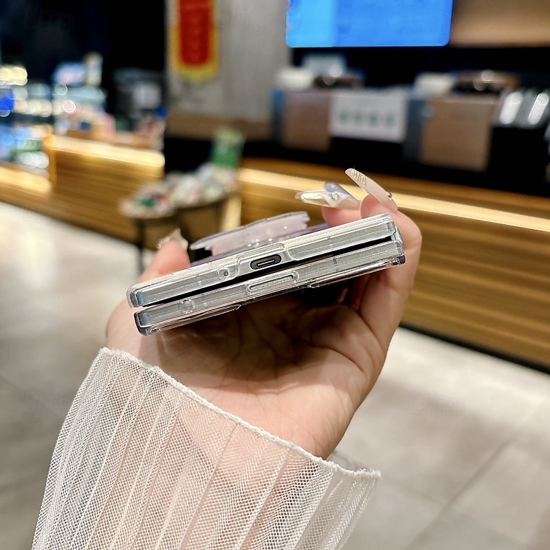 телефон Кейс для Назначение SSamsung Galaxy Z-образный сгиб 7 Z-сгиб 6 Z Fold 5 Z Fold 4 Z Fold 3 Кейс на заднюю панель со стендом Магнитный с ремешком на запястье Цветочный Цветочный 2025 - $16.99 –P6