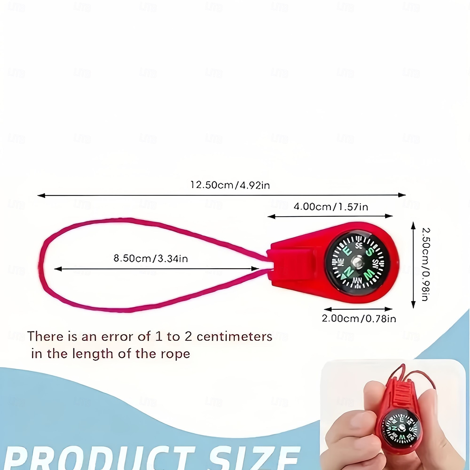 6 mini boussoles étanches avec cordons réglables - 10 options de couleurs, conception durable pour la randonnée, le camping, l'exploration - cadeau de plein air idéal pour les aventuriers, équipement de 2025 ? $9.49 –P3