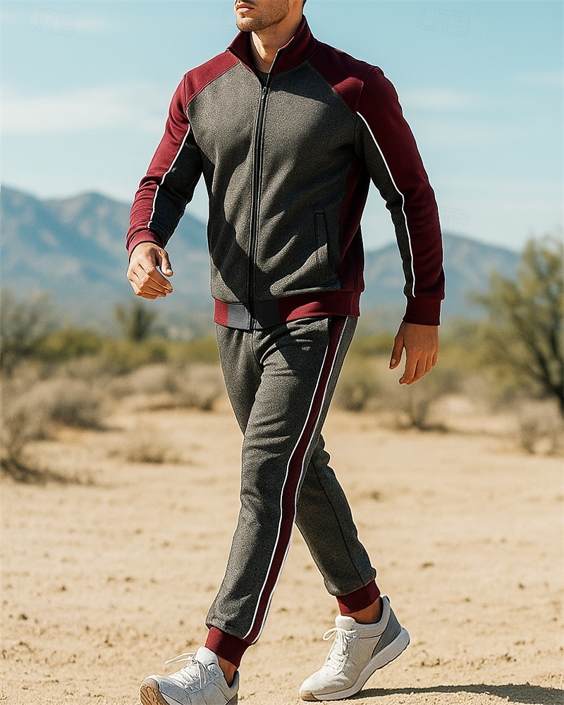 Per uomo Tuta da Ginnastica Pantaloni da Tuta Cerniera completa Athleisure Autunno Manica Lunga Protezione Solare Antivento Leggero Pesca Escursionismo Corsa abbigliamento sportivo Abbigliamento del 2025 a $40.99 –P3