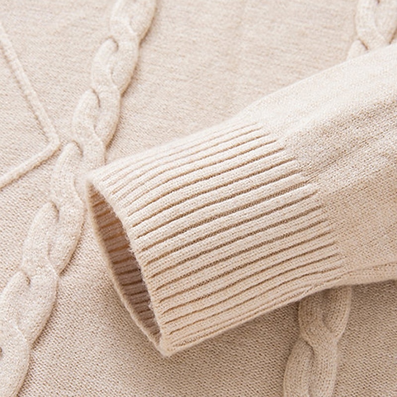 Herren Pullover Pullover mit Viertelreißverschluss Strickpullover Zopfmuster Stricken Normale Oberteile Gestrickt Einfach Viertelreißverschluss Mode Lässig Urlaub Alltagskleidung Bekleidung Herbst 2025 - $22.99 –P7