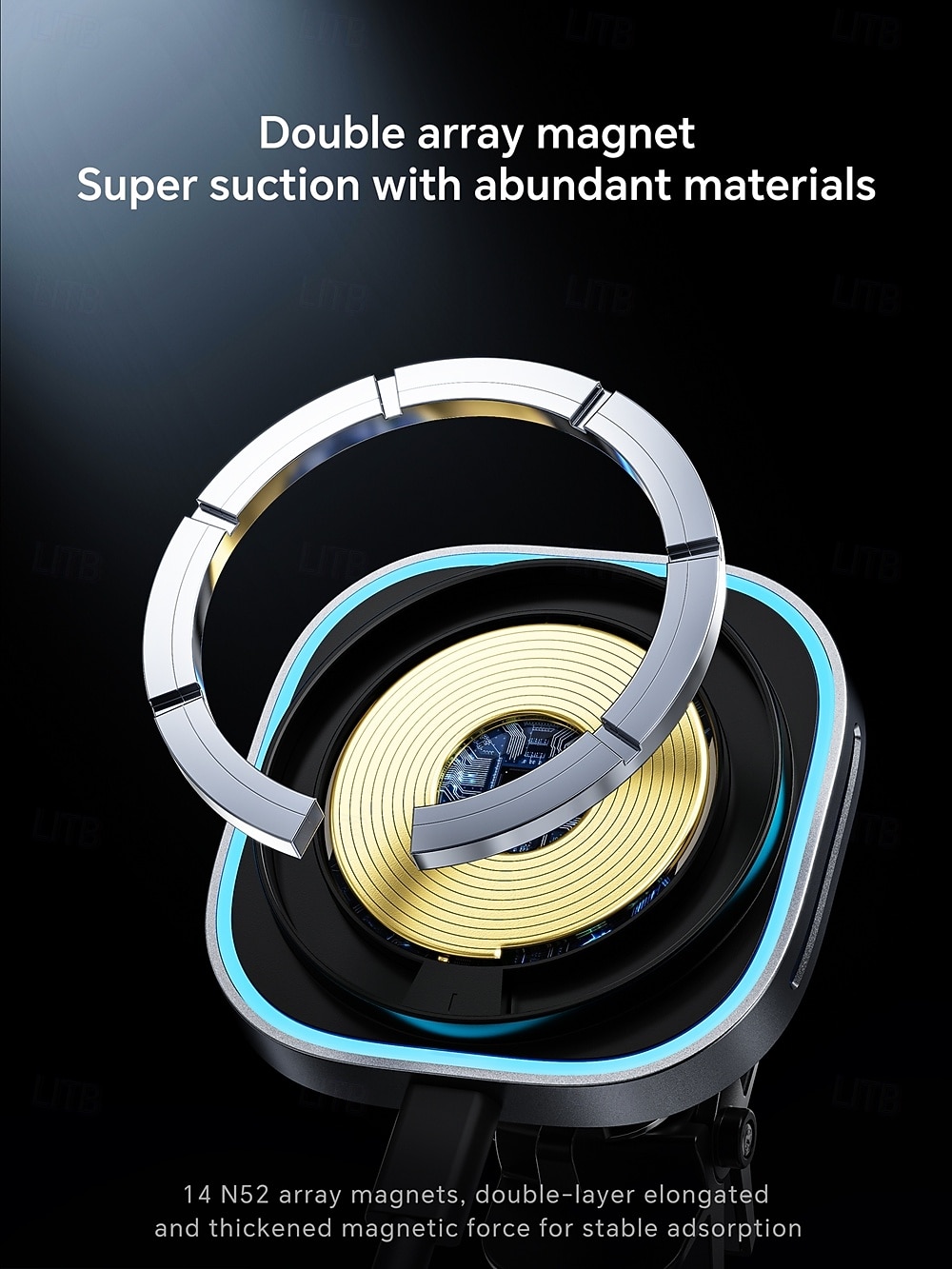 Qi2 15W Magnetic Car Phone Holder Wireless Charger Stand for IPhone 15 16 Pro Max Charging for Magsafe Car Charger LED INNOTREE 2026 - $38.99 –P3