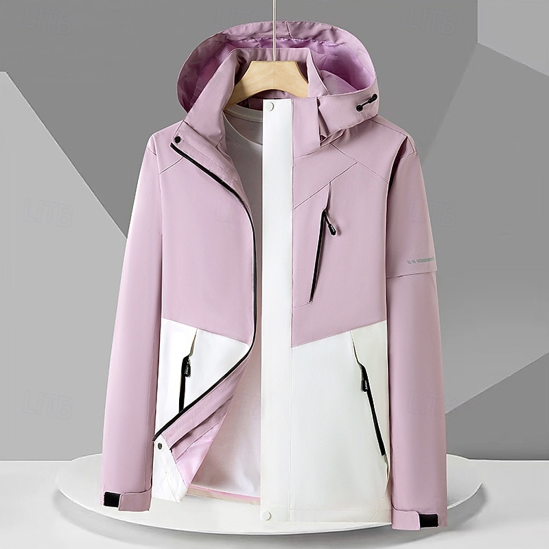 Women's Windbreaker Softshell Jacket Hiking Jacket Outdoor Waterproof Windproof Hiking Outfits Hiking Clothes Spring Autumn / Fall Top Camping / Hiking / Caving Running Solid Color Dark Pink Pink 2026 - $52.99 –P3