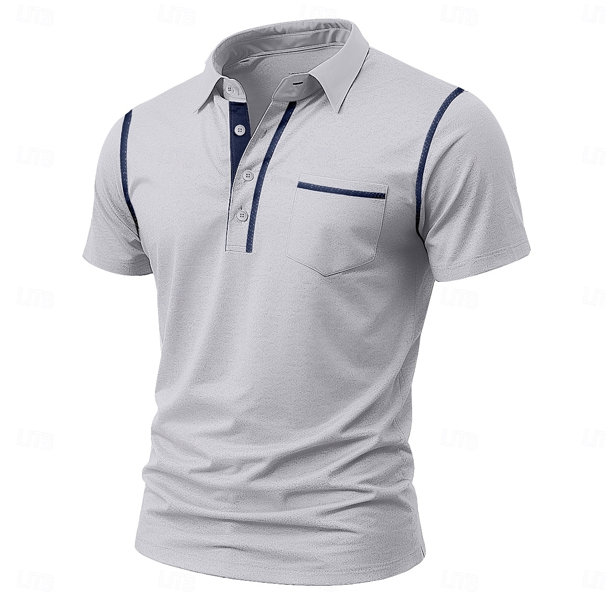 Homens Camisa polo de mistura de algodão Camisa de golfe Casual Esportes Clássico Manga Curta Moda Legal Bloco de cor Bolsos Botões Verão Primavera Primavera & Outono Fino Branco Camisa polo de de 2026 por $20.99 –P8