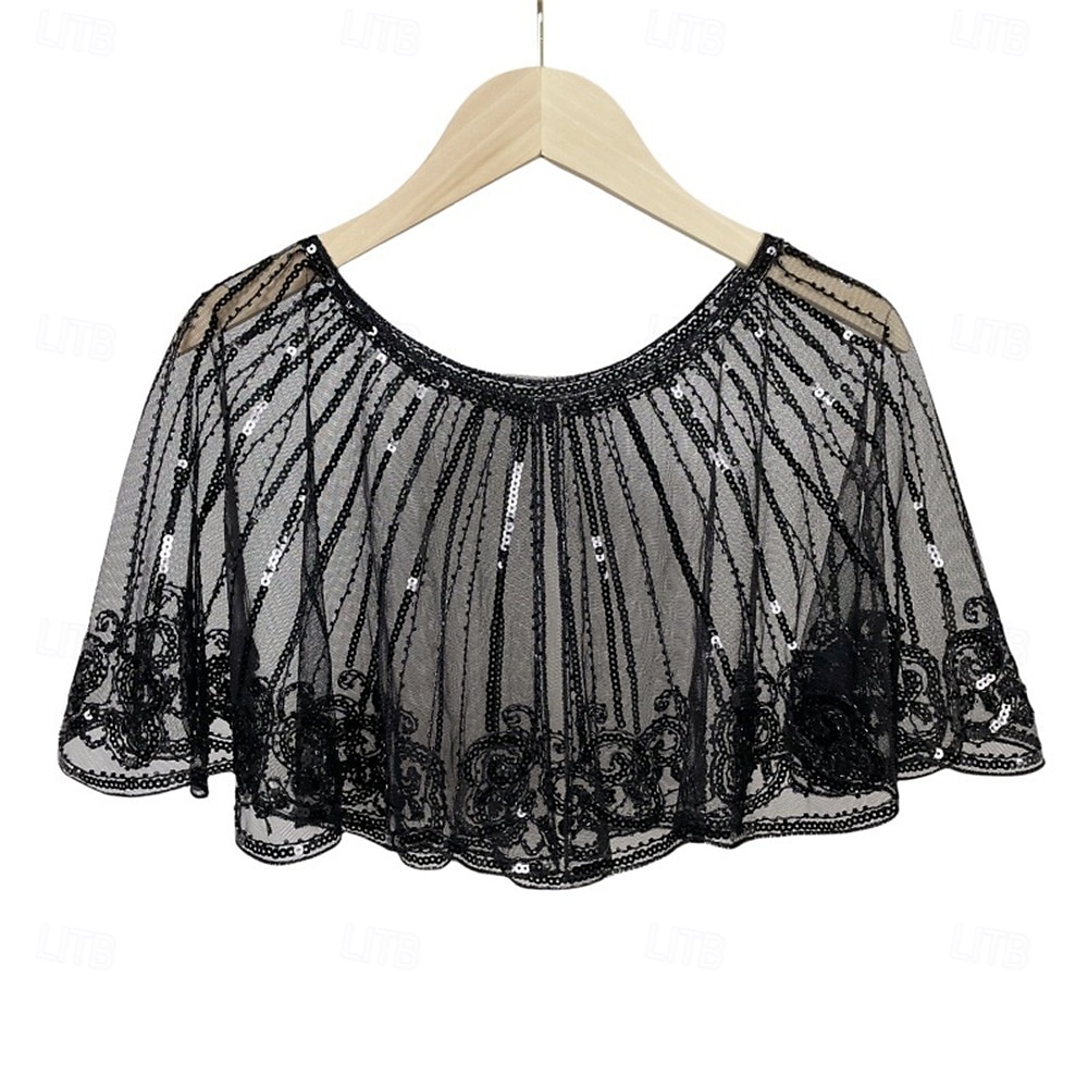 kvinners 1920-talls sjal sjal paljetter flapper kveldssjal for kvinner Gatsby-tilbehør til Harlem-kvelden 2025 - $36.99 –P7