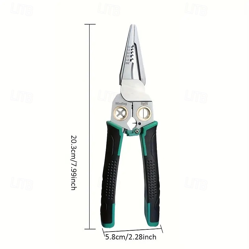 7 in 1 Multi-Functional Wire Stripper Scissor Multi-Functional Pliers with Needle Nose, Cutting, Crimping, and Stripping Blades for Wire Stripping & Crimping Tool 2025 - $41.99 –P8