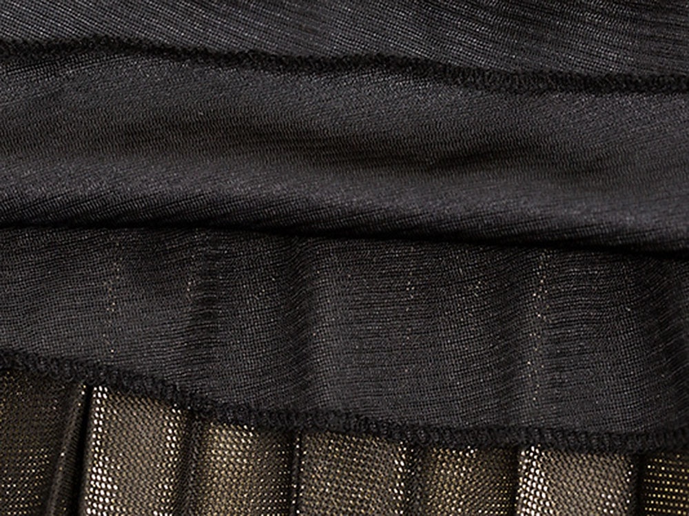 Femmes Jupe Mode Occasionnel Maxi Taille haute Jupes Uni Plissé Micro-Élastique Décontracté Quotidien Week-end Argent Noir Dorée Rouge Été Polyester de 2025 ? $19.99 –P15