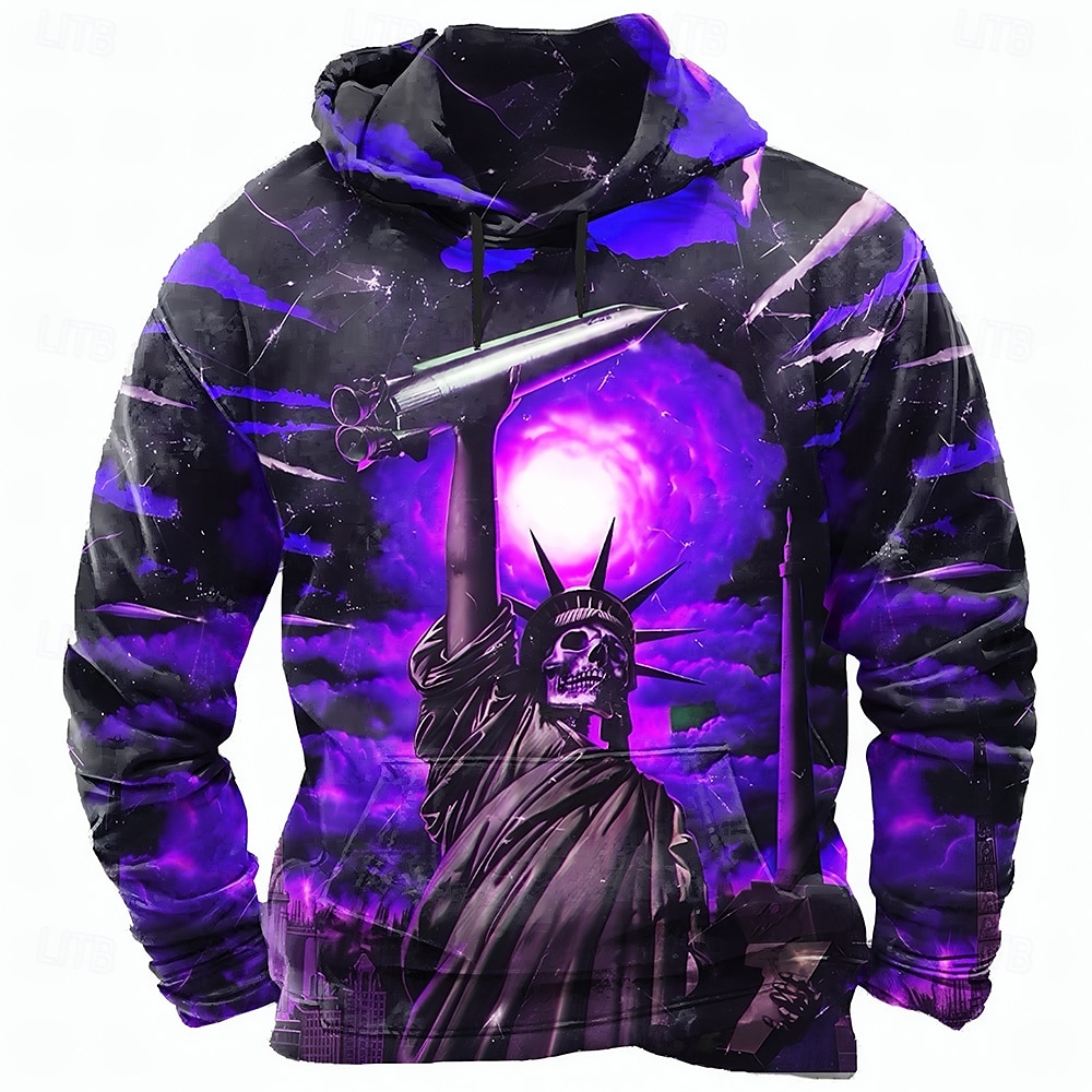 Halloween Homme Graphique 3D Sweats à capuche Sweatshirt Sweat à capuche Sweat à capuche Col ras du cou Punk Impression 3D Club Vêtements de rue Jaune Bleu Cordon de serrage Automne Hiver Designer de 2025 ? $26.99 –P4
