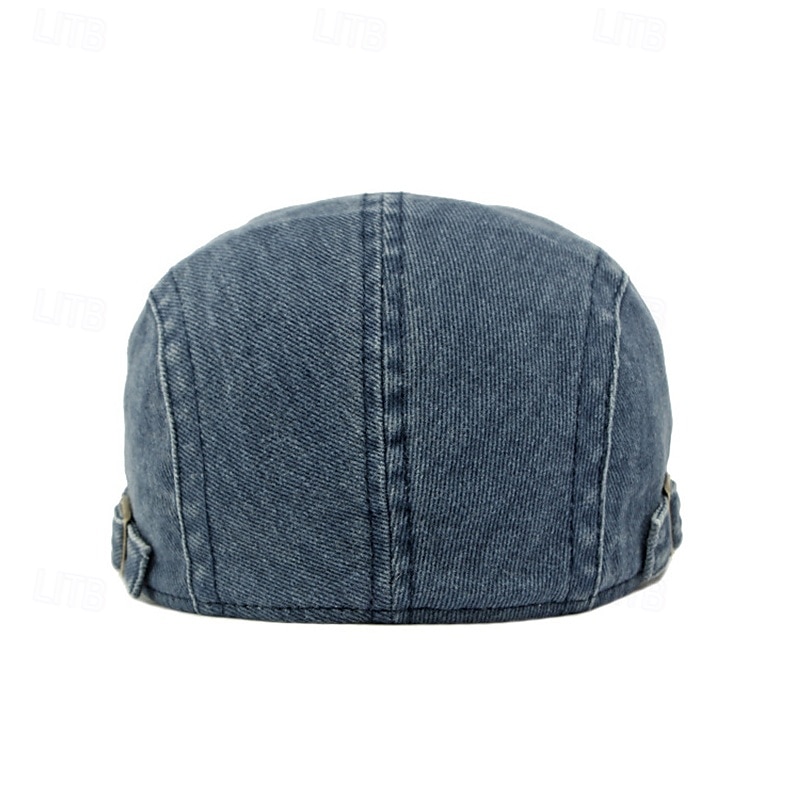 Męskie Kapelusz Ascot Kapelusz gazeciarza Czarny Wino 100% bawełna Moda Codzienny Ulica Codzienny Równina Regulowany Filtr przeciwsłoneczny Oddychający 2025 - $9.99 –P3