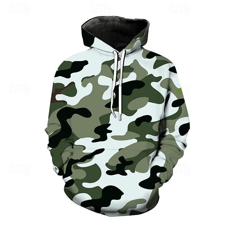 Homme Sweat à capuche Rose Claire Rouge Bleu Roi Bleu Vert À capuche Camouflage Avec Poches Sport & Loisir Quotidien Fête Polyester Streetwear Basique Occasionnel Printemps Automne Vêtement Tenue de 2025 ? $23.99 –P8