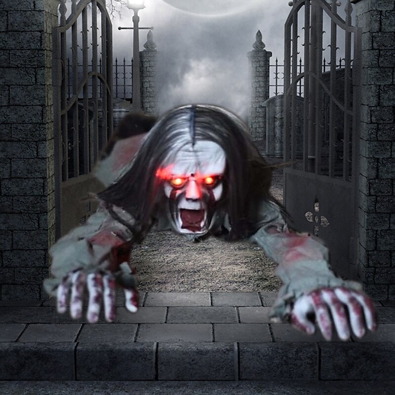διακόσμηση για το Halloween έρποντα φάντασμα φωνή ηλεκτρικά στηρίγματα τρομακτική διάταξη 2025 - $97.99 –P3