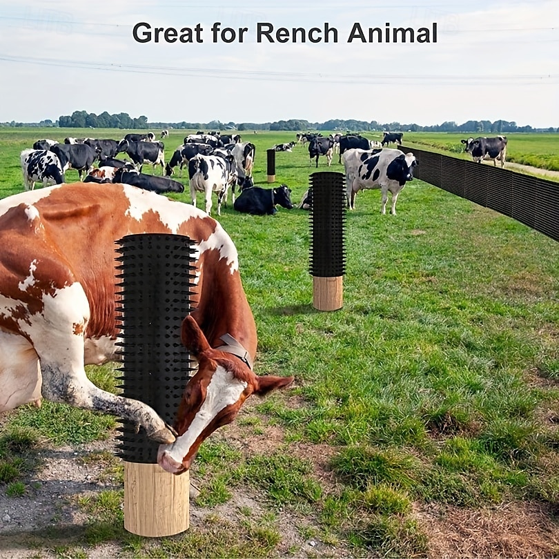 Equine & Bovine Massage Brush Kit - Soft Touch Itch Post Pad- Animal Scratchers for Safe and Satisfying Itch Relief- 2pcs 2025 - $65.99 –P4