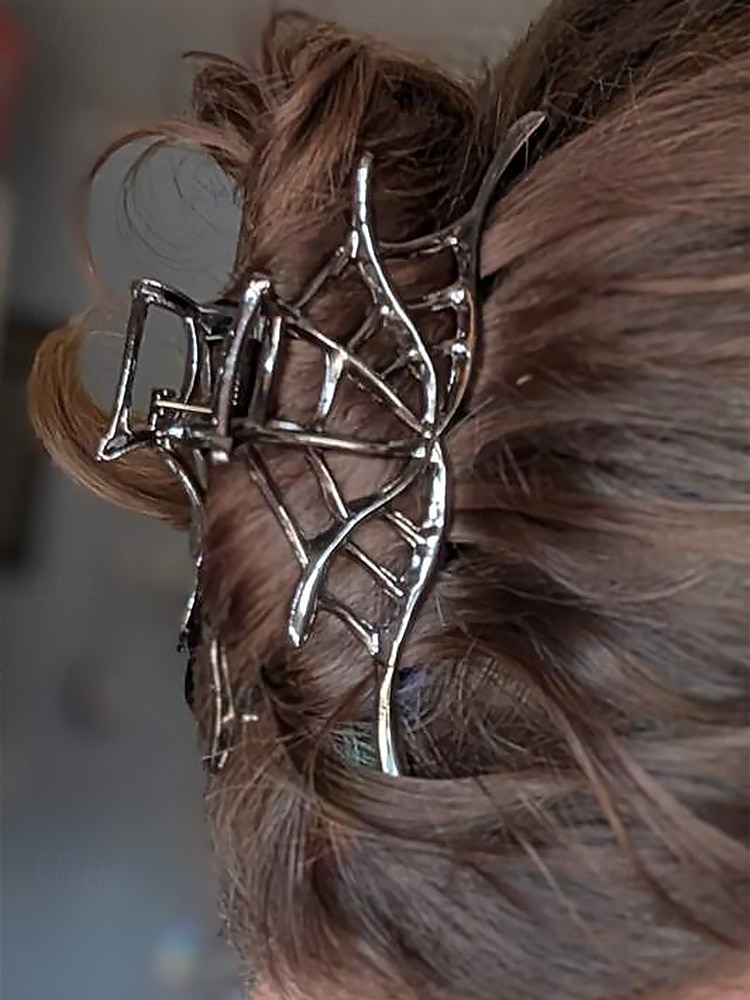 Women’s Halloween Spider Hair Claw Clip – Alloy Gothic Hair Accessory with Creepy Spider Design for Costume Parties, Cosplay and Festive Occasions 2025 - $7.99 –P4