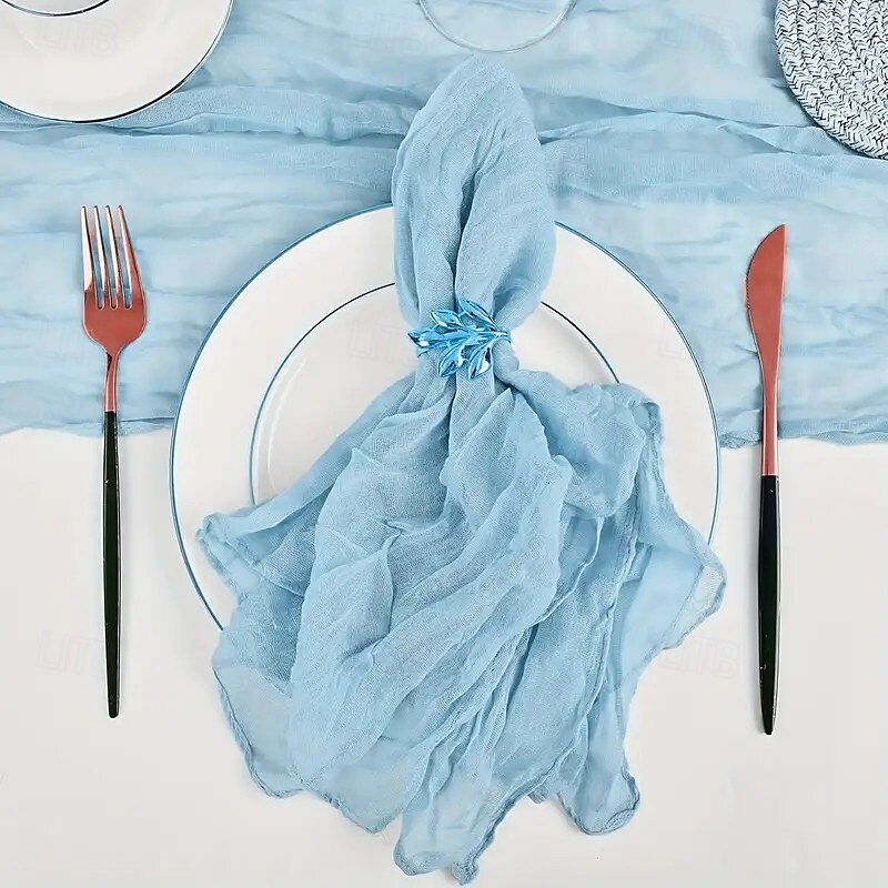 Lot de 10 serviettes en polyester de couleur unie, serviettes de table rectangulaires tissées de 20 x 20 pouces avec bordure élégante, parfaites pour la décoration de table de Noël, de vacances, de de 2025 ? $23.99 –P7