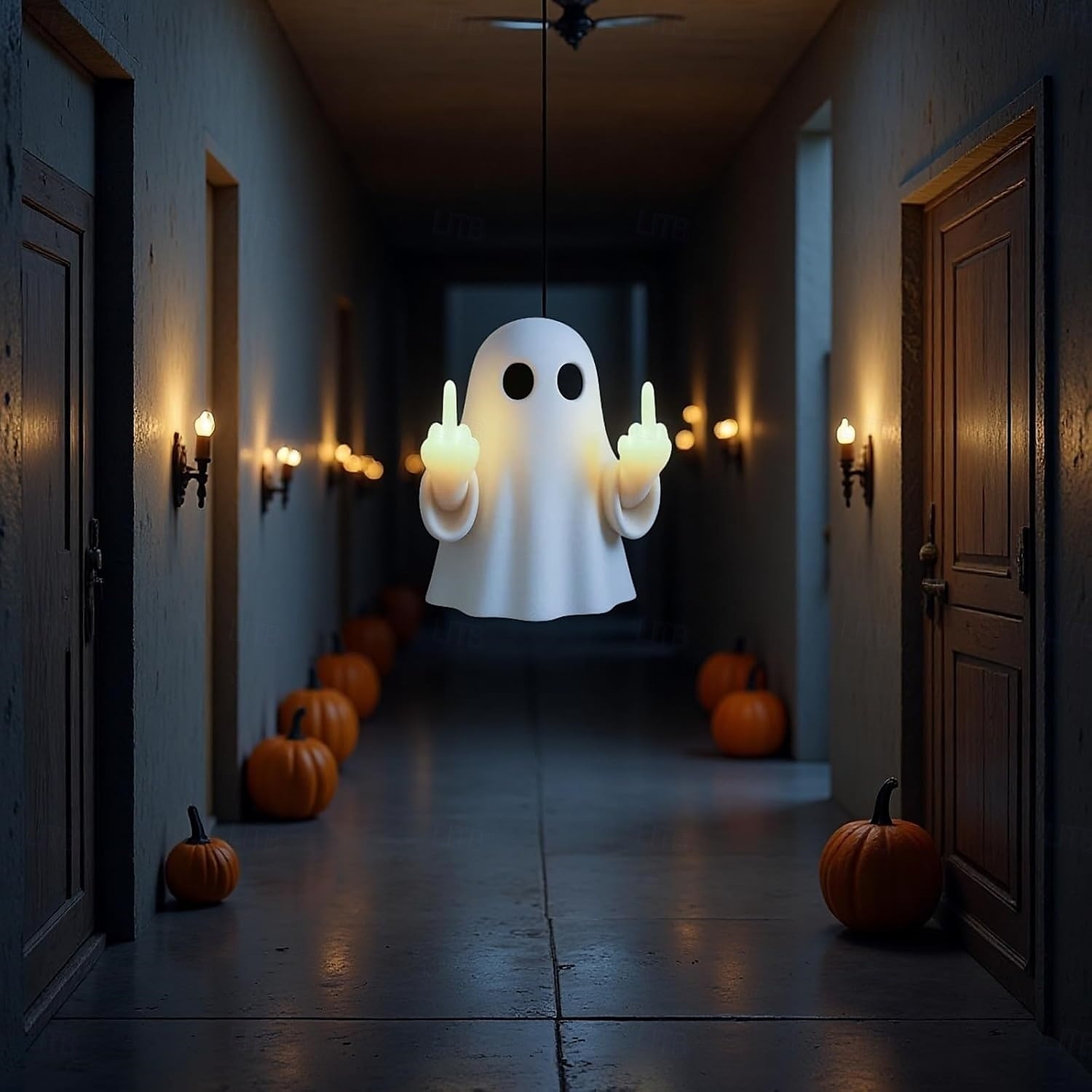 halloween aave sormi yövalo pelottava aave lamppu patsas söpö sormi yövalo koristeet täydellinen sisätiloissa &kuistin halloween-koristeet 2025 - $12.99 –P6