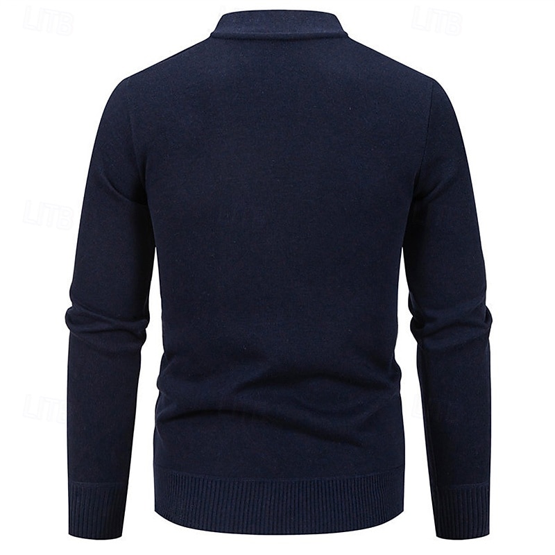 Voor heren Vest Trui Vest Bijgesneden vest trui Bijgesneden trui Geribd breien Normale tops Dichtknopen Gebreid Effen / effen kleur V-hals Stijlvol Casual Alledaagse kleding Uitgaan Kleding Herfst 2026 - $26.99 –P8