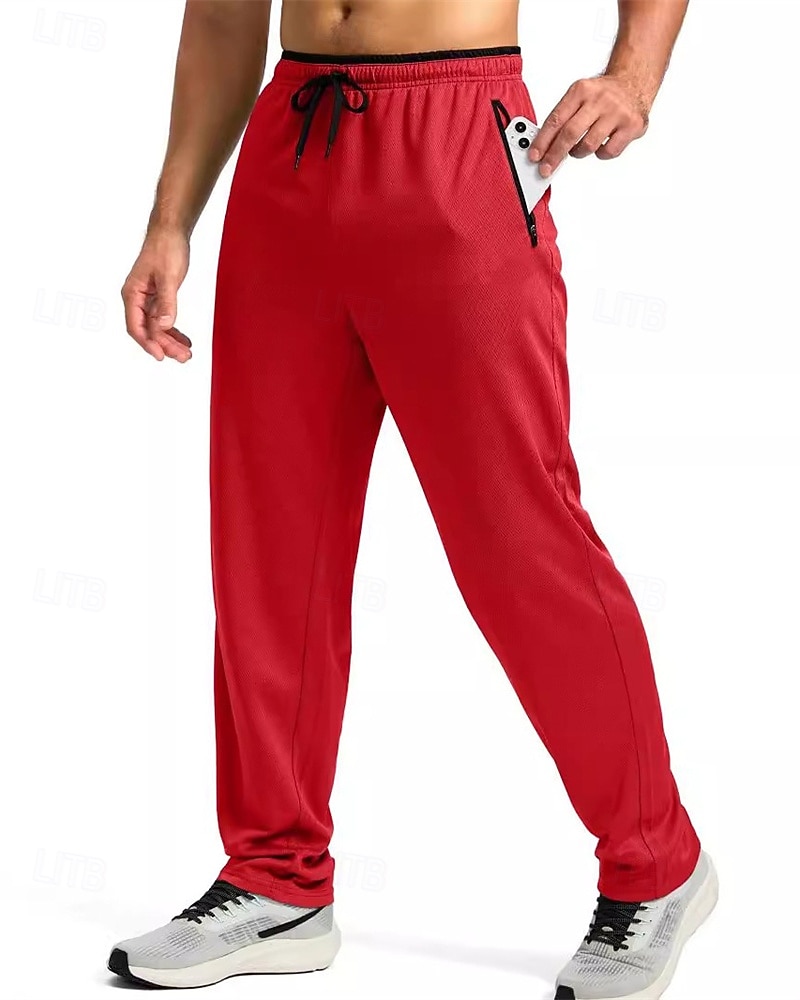 Per uomo Pantaloni da tuta Pantaloni Pantaloni della tuta a gamba dritta Tasca Elastico in vita Coulisse Blocco di colori Comodità Sport all'Aperto Quotidiano Moda Casual Nero 1 # Nero Micro-elastico del 2026 a $24.99 –P10