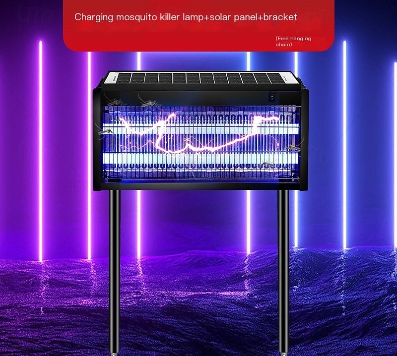 Solar Bug Zapper Outdoor, Mosquito Zapper Waterproof Electric Fly Zapper Rechargeable Mosquito Killer Lamp with 15W Solar Panel, Cordless Fly Trap for Backyard, Patio, Garden, RV, Camping 2025 - $93.99 –P2