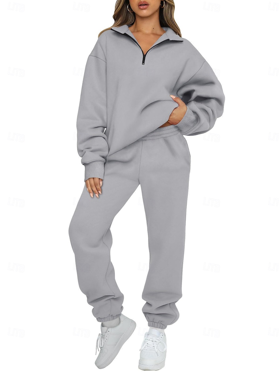 Pentru femei Trening Costum de baie 2 bucăți Îmbrăcăminte Atletică Toamnă Manșon Lung Termic cald Rezistent la Vânt Απαλό Sală de fitness A face exerciţii fizice Sporturi Echipament sportiv 2025 - $30.99 –P8