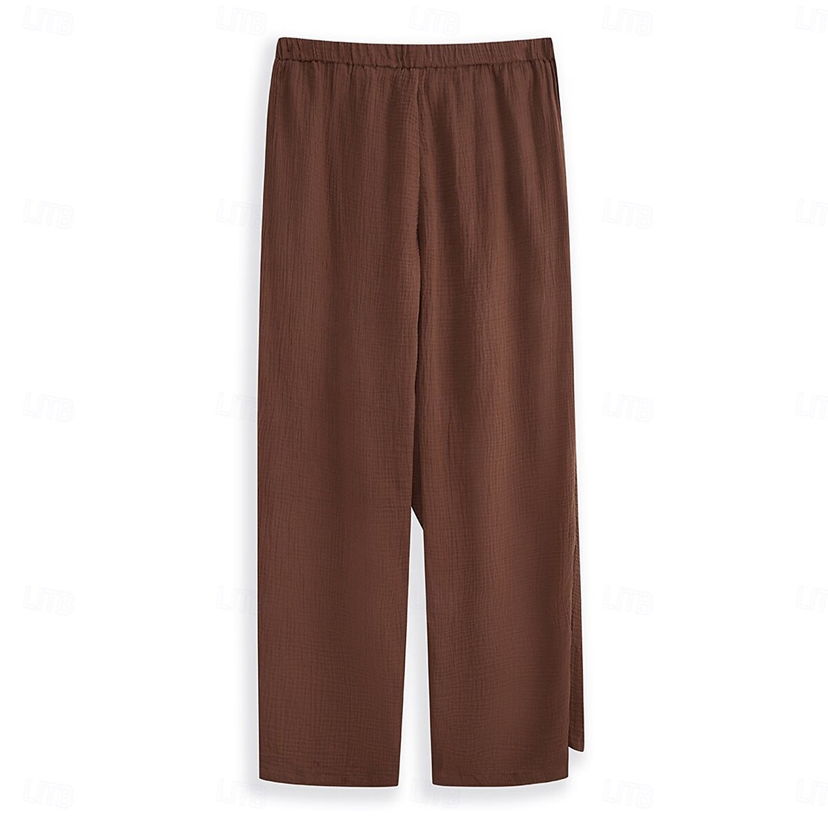 Homme Pantalons en Lin Pantalons Pantalon d'été Taille Élastique Cordon de serrage Jambe Droite Uni Confort Respirant Longueur complète Extérieur Occasionnel Quotidien Vacances Mode Blanche Marron de 2025 ? $27.99 –P6