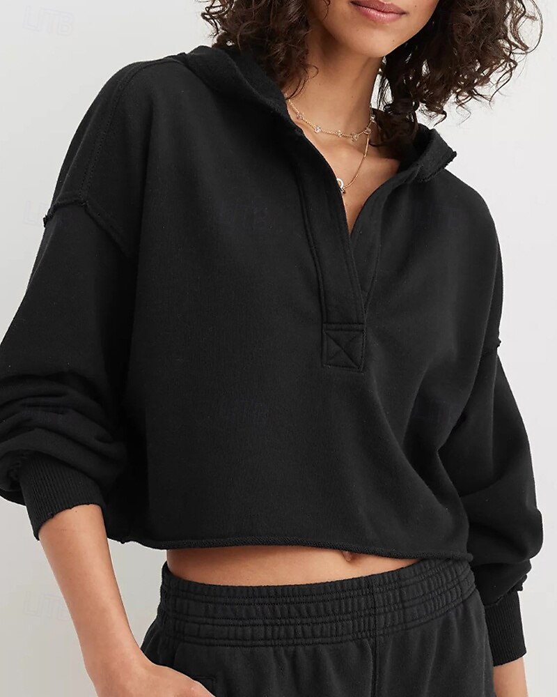 Per donna Giacca con Cappuccio Caldo Confortevole Patchwork Moda Semplice Uscire Weekend Pullover Regolare Con Cappuccio Vestibilità regolare Manica Lunga Capispalla Nero Grigio chiaro Rosso rosa del 2025 a $24.99 –P18