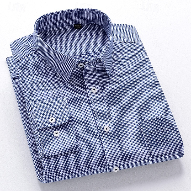 Men's Shirt Dress Shirt Collared Shirt Button Up Shirt Plaid Striped Chevron Round Daily Wear Corporate Clothing Black Red Blue Green Long Sleeve Men's Shirt Dress Shirt Collared Shirt Button Up Shirt Plaid Striped Chevron Round Daily Wear Corporate Clothing Black Red Blue Green Long Sleeve