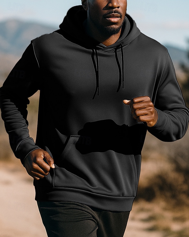Homens Moletom com capuz Top de corrida Bolsos Com Cordão Manga Longa Blusas Roupa Esportiva Outono Pavio Humido Respirável Basquete Futebol Americano Corrida Roupa de esporte Roupas Esportivas Cor de 2025 por $21.59 –P4