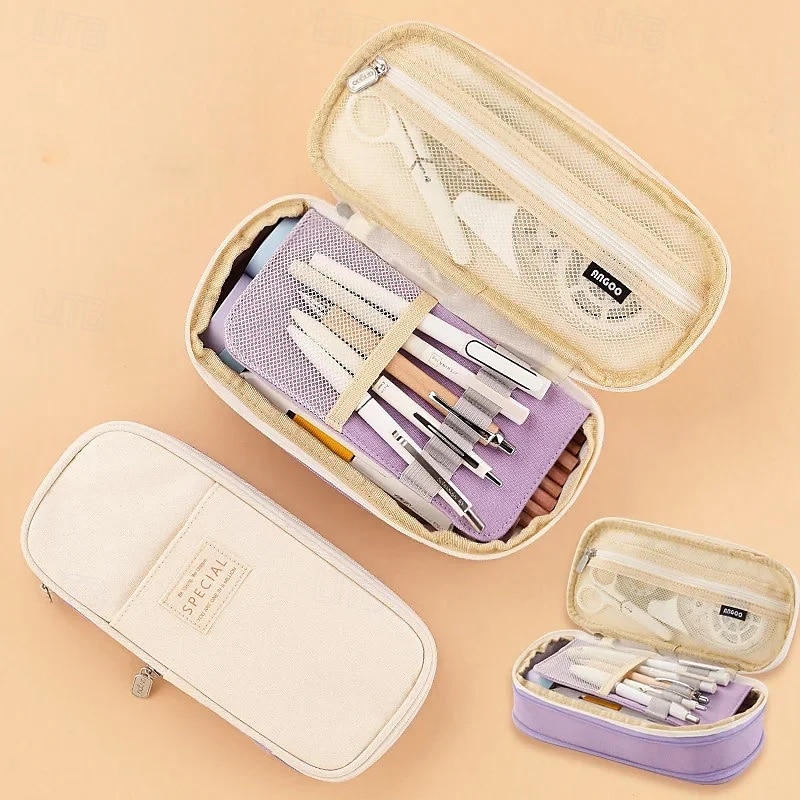 Astucci per matite di grande capacità, astuccio portapenne, scatola portaoggetti per ragazze, ufficio, studenti, organizer, scuola, cancelleria del 2025 a $12.99 –P5