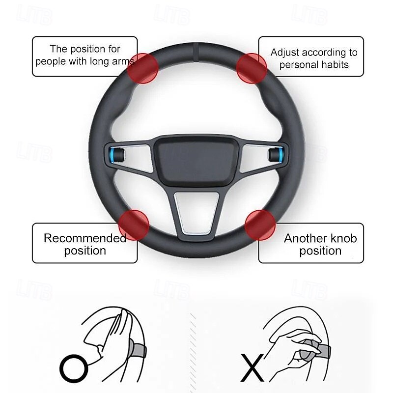 Bouton de rehausseur de volant universel, poignée de direction assistée pour voiture, roulement à billes, poignée d'assistance, contrôle de rotation facile pour tous les véhicules, camions, SUV de 2025 ? $12.99 –P7
