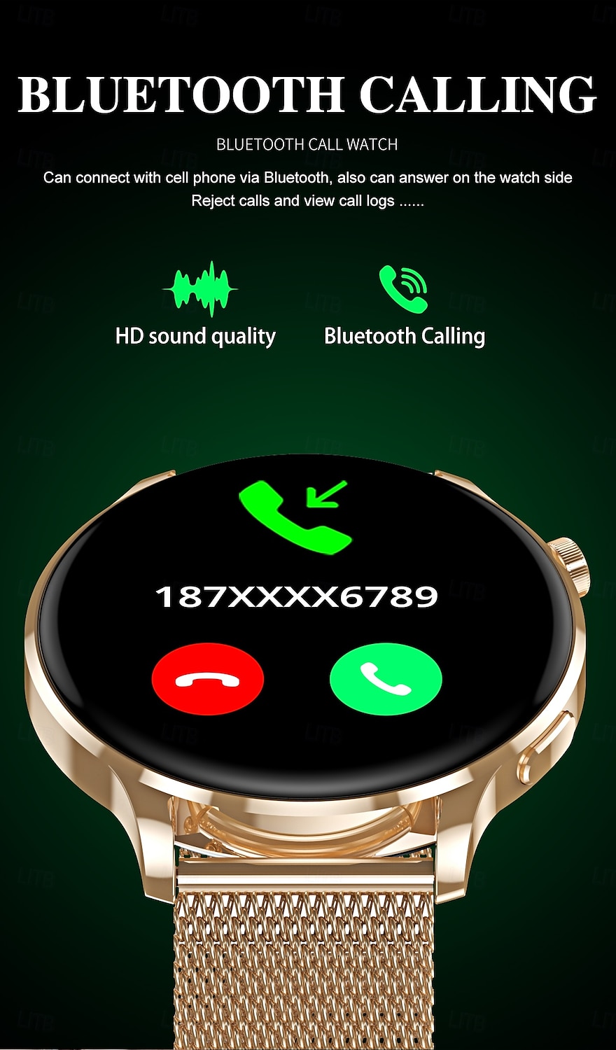 Watch3 Pro Reloj inteligente 1.3 pulgada Smartwatch Reloj elegante Bluetooth Podómetro Recordatorio de Llamadas Seguimiento de Actividad Seguimiento del Sueño Monitor de Pulso Cardiaco Compatible con 2025 - $39.99 –P9