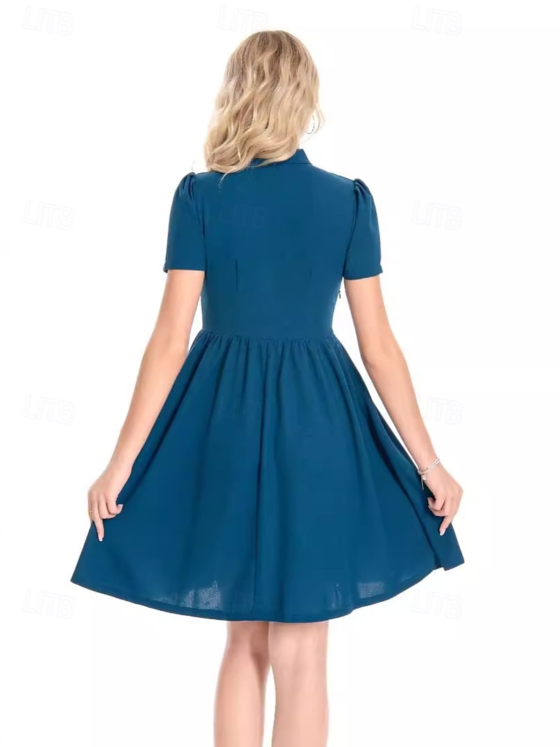 Retro 50. léta Rockabilly Polední Šaty na šaty Flare šaty Maškarní kostým Dámské Dovolená Ležérní Dospělé Šaty Jaro léto 2025 - $34.99 –P6